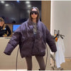 Vintage Lace-up Thicken Jacket Women Full Sleeve V-neck Belt Solid Outwear Female Winter Casual Lady Streetwear