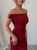 Autumn Women's Off-Shoulder Boat Neck Dress Sexy Elegant Long Skirt Evening Gown for Women