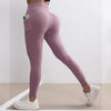 Women Fitness Lenggings With Side Pockets Female Full Length Leggings Running Pants Comfortable High Waist Yoga Pants
