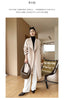 Dual Purpose Collar Wool Coat Horn Button Women 100% Wool Overcoat Double-Layers Autumn Winter Long Jacket Thick Trench Coat #23