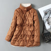 Lagabogy Autumn Winter Women Ultralight White Duck Down Long Jacket Female Single-Breasted Double Sided Puffer Coat