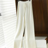 Women's Cashmere Pants 100% Merino Wool Broadfoot Pants Women's Knit Loose Knit Pants Fall/Winter Women's Thick Pants