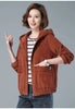 Corduroy Short Coat 5XL Women's Spring Autumn Korean Loose Solid Hooded Jacket Casual Female Zipper Coat Tops