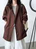 Temperament Short Trench For Women Lapel Single Breasted Solid Color Pockets Design Coat Spring Autumn 2Z2225