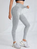 Women High Waist Seamless Yoga Pants Letter Sand Washed Hip Lifting Tight Waist Exercise Outdoor Sports Leggings