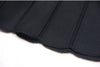 Sml Elastic Knitted Solid Color Flip Collar Button Back Zipper Large hem Pleated Casual Women's Dress