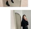 Autumn Winter Loose Turtleneck Women's Knitted Long Dresses Long Sleeve Vintage Straight A-line Dress Female