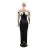 Women Bow Tassel Slash Neck Maxi Dress Fall Winter Sexy Birthday Evening Prom Party Street Long Dresses Vestidos