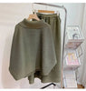 2 Pieces Sets For Women Beading Loose Shirts With Wide Leg Pants Female Elegant Clothing Spring Autumn 2DB2230
