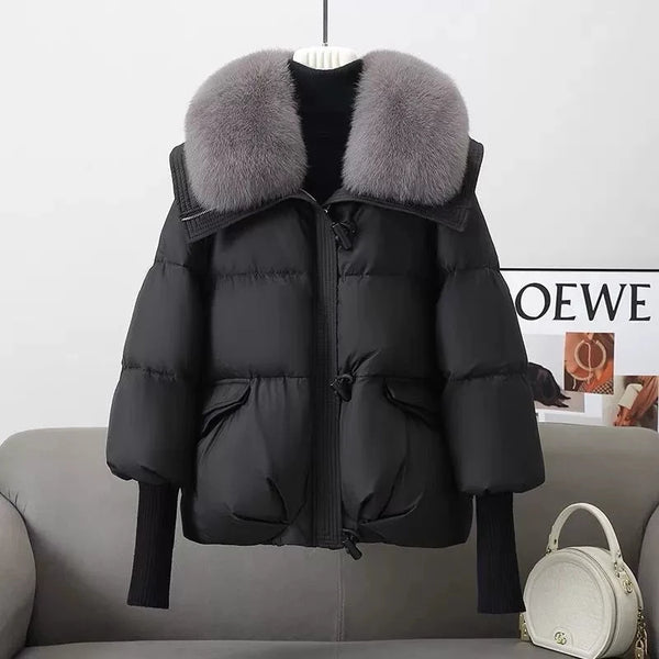 2026New Winter Jacket Women Parka Thick Warm Down Cotton Coat Parkas Female Casual Ladies Big Fur collar Cotton Outwear