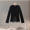 Women's Black Velvet Peplum Blouse Coat Cutout Puff Sleeve Button Front Elegant Party Long Sleeve Top Lady Outerwears