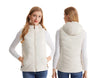 Women's Winter Smart Heated Vest, 11-Zone Heated Vest, USB-Powered Solid-Color Hooded Jacket, Casual, Sports, and Outdoor Warmth
