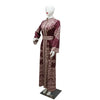 Ramdan Eid Print Jalabiya Muslim Women Zipper Long Dress Robe Dubai Abaya Outfits Kaftan Ethnic Islam Clothing Caftan Dresses