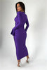 Elegant Hollow Out Sexy Maxi Dress For Women Spring V Neck Long Flare Sleeve Bodycon Club Party Evening Dress