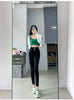 Women's High Waist Stretch Jeans Blue Black Gray and Versatile Multi-button Slim Denim Long Pants Female