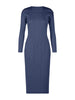 Pleats Please Long Sleeve Round Neck Women Dress Causal Elegant Ladies Clothes