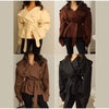 Spring Lace Up Trench Coat Women Solid Loose Large Lapel Long Sleeves Short Windbreaker Chic High Street Lady Outerwear