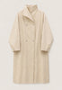 Convertible Collar Oversized Maxi Trench Coat Women Snap Buttons Dolman Sleeve Patch Pockets Outerwear Ladies Trench Jacket