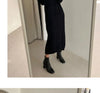 Autumn Winter Loose Turtleneck Women's Knitted Long Dresses Long Sleeve Vintage Straight A-line Dress Female