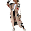 Print Long Cardigan For Women Autumn Winter Clothes Knit Loose Outerwear Soft Sweater Coat Streetwear Cover Up