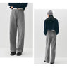 Women Pants Fleece Lined Panelled Design Loose Fit Barrel Leg Elastic Waist Minimal Style Everyday Style Winter