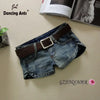 Women Booty Shorts Skinny Low Waist Sexy Mini Jeans Short Zippers Slim Without Belt Female Denim Pants