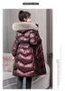 Winter Large Fur Collar Belt Thicken Down-cotton Jacket Women's Mid-length Coats Warm Slim Puffer Jacket Windbreaker Jacket