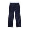 Sequin Loose Pants Two Piece Sets Women Patchwork Long Sleeve Shirt And Trouser Female Elegant Long Pants 2 Piece Sets