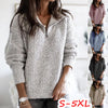 Women's Versatile Comfortable Casual Zipper Pullover Long Sleeve Sweater Jacket for Women