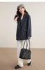 Women's 100% Wool Blazer Tailored Coat Winter Classic Suit Jacket Elegant Lady Warm Windproof Outerwear W54OA8778