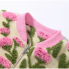 3D Flower Bomber Jackets Women Loose Zipper Full Sleeve Female Coats Baseball Jackets Spring High Street Outwear