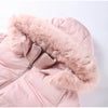 Faux Fur Hooded Cotton Jacket For Women Elegant Long Sleeve Zipper Coat Female Autumn Winter Warm Thicken Outerwear
