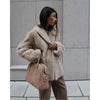 Autumn Winter Women’s Faux Mink Fur Coat Striped Thickened Plush Jacket Loose Fit Outerwear Seller Coat
