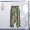Women Camouflage Cargo Long Pants High Waist Wide Leg Drawstring Hem Baggy Trousers Autumn Casual Chic Vintage Streetwear