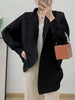 Spring Pleated Short Coat Women's Casual Style Loose Big Collar Single Breasted Elastic Outwear Jacket 2DB1992