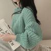 Fall Winter Short Knitted Cardigan Women Thicken Warm Single-Breasted Sweater Female Solid O-Neck Long Sleeve Knitwear Coat