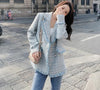 Elegant Plaid Women Blazer French Small Fragrance Raw Edges Tassel Suit Jacket Button Loose Casual Aesthetic Female Coat