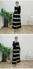 Lace Patchwork Pleated Dress For Women Lapel Long Flare Sleeves Color Block Elegant Party Clothing 32A431