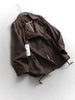 Solid-color Loose Elegant Turn-down Collar Double-breasted Mid-length Trench for Women Autumn Jackets