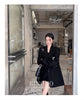 Autumn Black Blazers Women's Casual Elegant Long Sleeve Temperament Casual Loose Suit Woman Ladies Outwear