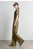 Wide Pants Woman Autumn Pleated Breathable Casual Trousers Loose Versatile Middle-aged Women's Clothing 12623019