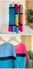 Round Neck Pleated Dress For Women Color Block Long Sleeves Loose A-line Dresses Printed Female Clothing Tide 2YA946