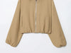 Mujer Women's Bomber Jacket Zip Puffed Varsity Jackets for Women Cropped Demi-season Jacket for Women Coats Outerwears