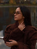 Solid Lace Up Short Windbreaker Women Elegant Full Sleeve Button Loose Chic Trench Coat Office Lady Daily Commute Outwear