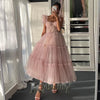Chic Evening Dresses for Women Rhinestones One-Shoulder Trumpet Sweep Train Pleat Satin Vestido De Noche Customized
