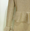 Spring Women's RoundNeck Diamond-Embellished Long-Sleeved Knitted DressY2K High-Quality Commuter Maxi Dress