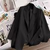 Spring Design with Belt Women's Blazers Korean Streetwear Long Sleeve Blazer Jacket Notched Collar Suit Coat