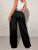 Women's Wide Leg Pants Casual Loose Fit Letter Printed Sweatpants Drag Trousers
