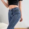 Women Flare Jeans Winter Streetwear Y2K Straight Pants Ankle Length Denim Jeans Girls Party Casual Retro Blue Trousers