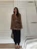 Vintage Sequin Sheer Mini Dress For Women Chic Floral Embroidery V-neck Long Sleeve Ruffled Hem Dresses Party Cocktail Dress